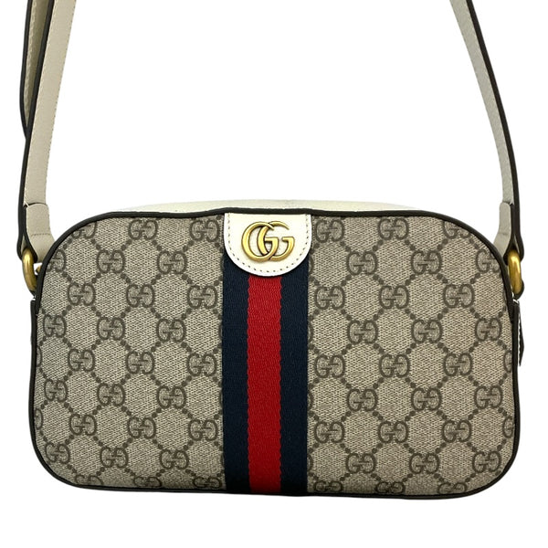 グッチ GUCCI オフィディア　ショルダーバッグ 681064 ベージュ×ホワイト GGスプリームキャンバス レディース ショルダーバッグ