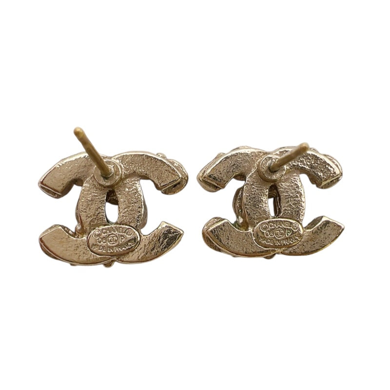シャネル CHANEL 06P　ココマークピアス レッド/ゴールド メタル/レジン/ストラス アクセサリー