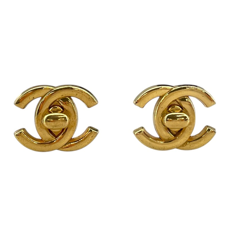 シャネル CHANEL ココマーク ターンロック イヤリング ゴールド メタル アクセサリー