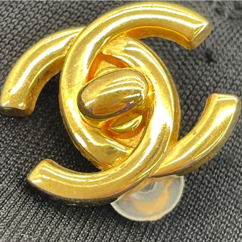 シャネル CHANEL ココマーク ターンロック イヤリング ゴールド メタル アクセサリー