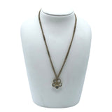 シャネル CHANEL ココマークフラワーネックレス ゴールド メタル/ストラス アクセサリー