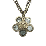 シャネル CHANEL ココマークフラワーネックレス ゴールド メタル/ストラス アクセサリー