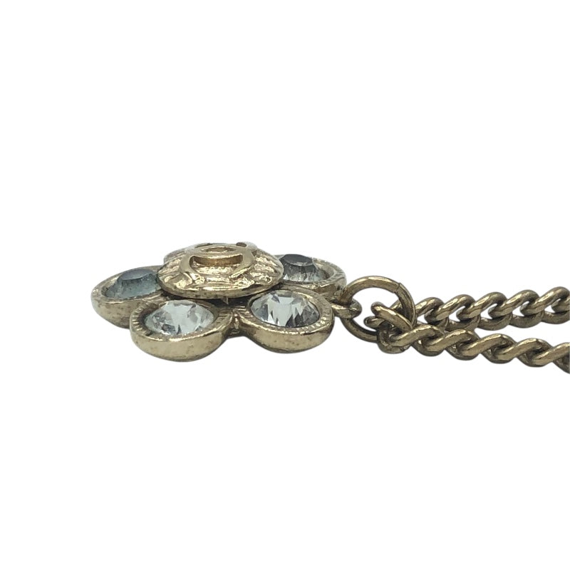 シャネル CHANEL ココマークフラワーネックレス ゴールド メタル/ストラス アクセサリー