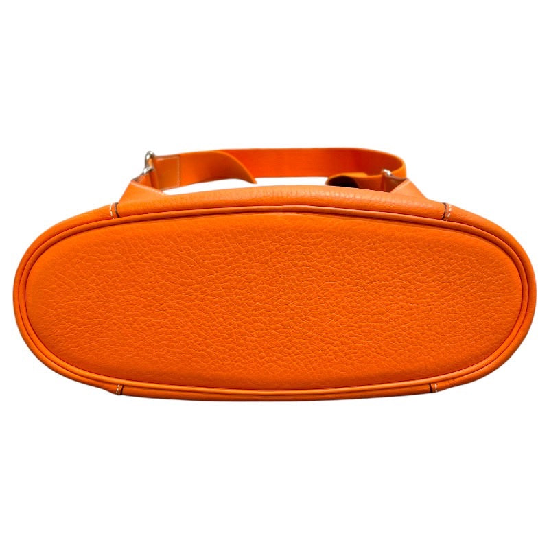 エルメス HERMES グッドニュースPM □O刻印 オレンジ シルバー金具