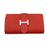 エルメス HERMES ベアンキーケース W刻 ローズジャイプール×SV金具 エプソン レディース キーケース