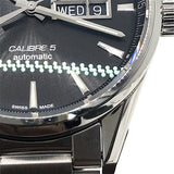 タグ・ホイヤー TAG HEUER カレラ キャリバー５ デイデイト WAR201A.BA0723 ブラック×シルバー SS メンズ 腕時計