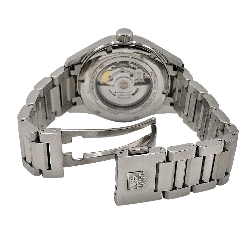 タグ・ホイヤー TAG HEUER カレラ キャリバー５ デイデイト WAR201A.BA0723 ブラック×シルバー SS メンズ 腕時計