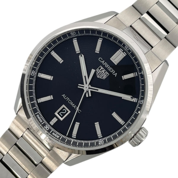 タグ・ホイヤー TAG HEUER カレラ キャリバー5 デイト  WBN2110.BA0639 ブラック SS メンズ 腕時計
