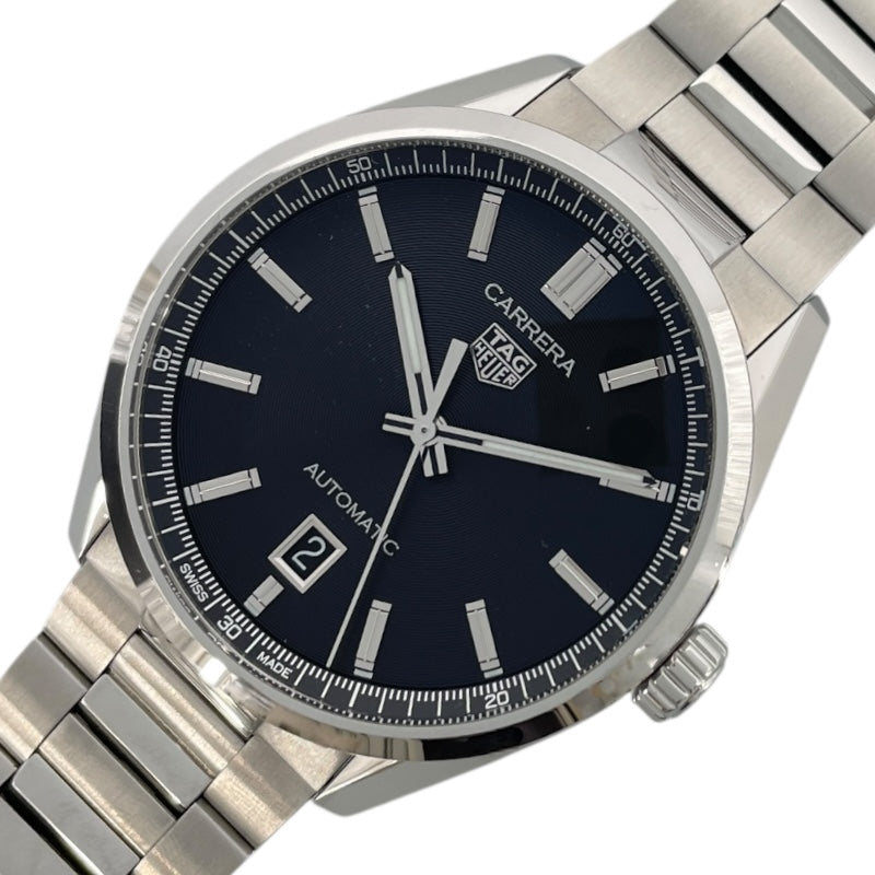 タグ・ホイヤー TAG HEUER カレラ キャリバー5 デイト  WBN2110.BA0639 ブラック SS メンズ 腕時計