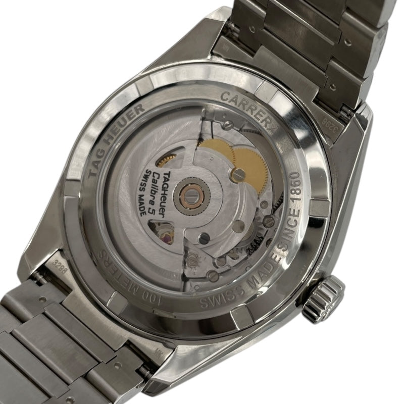 タグ・ホイヤー TAG HEUER カレラ キャリバー5 デイト  WBN2110.BA0639 ブラック SS メンズ 腕時計