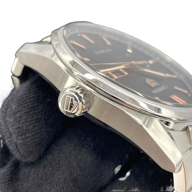 タグ・ホイヤー TAG HEUER カレラ キャリバー5 デイデイト  WBN2013.BA0640 ブラック SS 自動巻き メンズ 腕時計