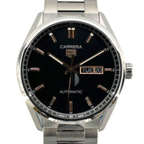 タグ・ホイヤー TAG HEUER カレラ キャリバー5 デイデイト  WBN2013.BA0640 ブラック SS 自動巻き メンズ 腕時計