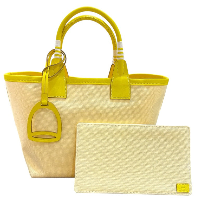 エルメス HERMES スティープル25 B刻 ライム トワル・スイフト レディース ハンドバッグ