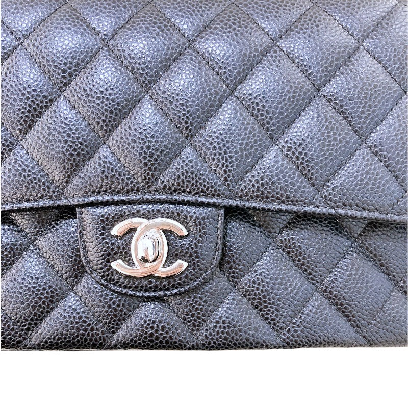 シャネル CHANEL マトラッセ25 A01112  ブラック/SV金具 キャビアスキン レディース ショルダーバッグ