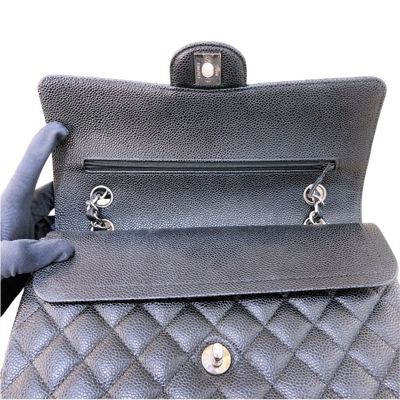 シャネル CHANEL マトラッセ25 A01112  ブラック/SV金具 キャビアスキン レディース ショルダーバッグ