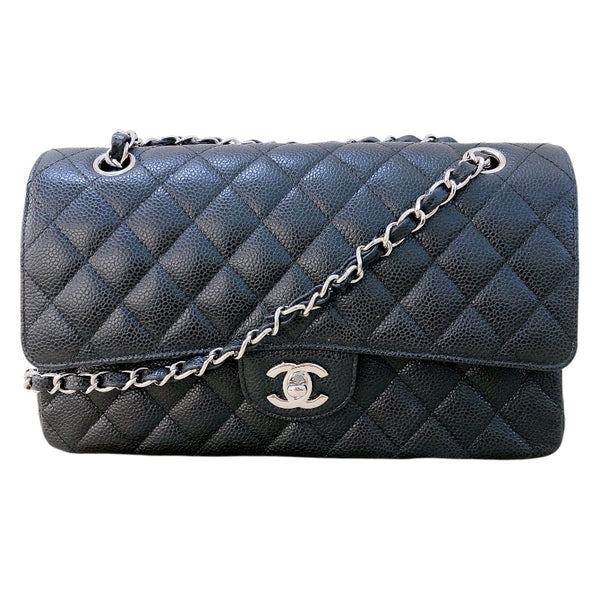 シャネル CHANEL マトラッセ25 A01112  ブラック/SV金具 キャビアスキン レディース ショルダーバッグ