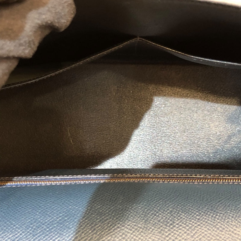 エルメス HERMES ケリー35 内縫い □A刻 ディープブルー ゴールド金具 クシュベル レディース ハンドバッグ