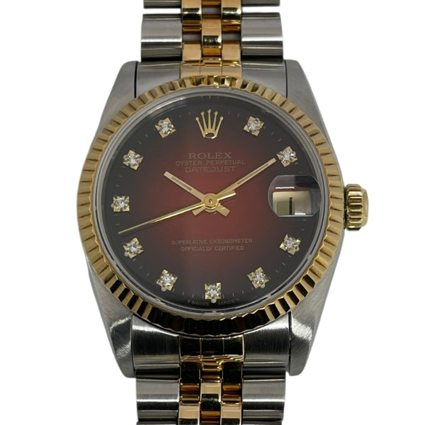 ロレックス デイトジャスト レディース 中古 ロレックス ROLEX デイトジャスト31 グラデーション W番 68273G