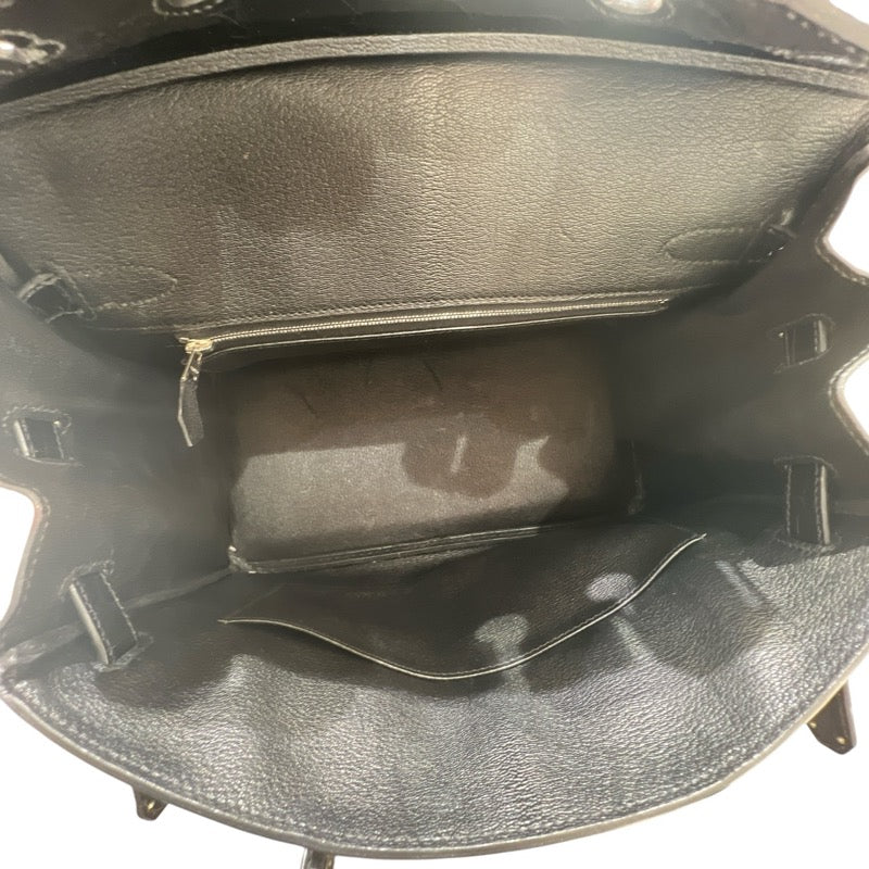 エルメス HERMES バーキン30 C刻 ブラック・シルバー金具 ニロティカス レディース ハンドバッグ