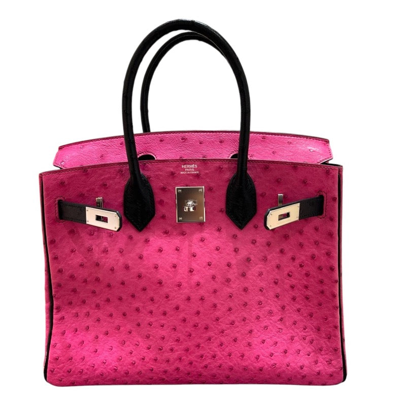 エルメス HERMES バーキン30 □K刻 ブラック・ピンク・シルバー
