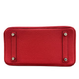 エルメス HERMES バーキン25 T刻 ルージュピヴォワンヌ/シルバー金具 トゴ レディース ハンドバッグ