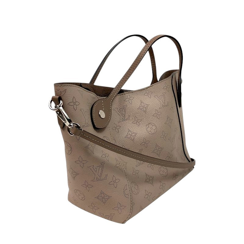 ルイ・ヴィトン LOUIS VUITTON ヒナPM M54351 ベージュ シルバー金具 マヒナ レディース ハンドバッグ
