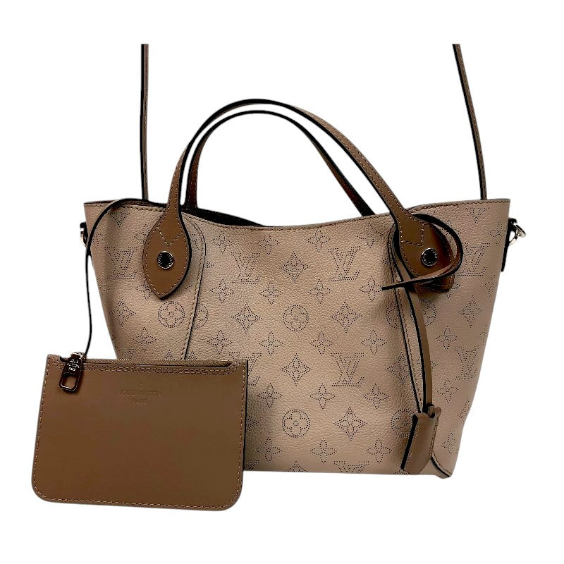 ルイ・ヴィトン LOUIS VUITTON ヒナPM M54351 ベージュ シルバー金具 マヒナ レディース ハンドバッグ