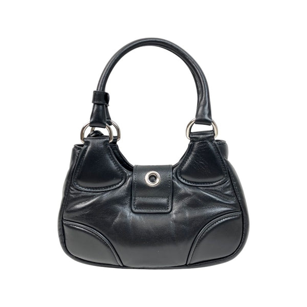 プラダ PRADA ムーン パデッドナッパレザーバッグ 1BA381 ブラック シルバー金具 パデッドナッパレザー レディース ハンドバッグ