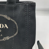 プラダ PRADA カナパ スモールバッグ ブラック キャンバス レディース ハンドバッグ