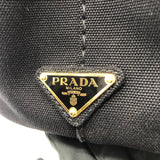 プラダ PRADA カナパ スモールバッグ ブラック キャンバス レディース ハンドバッグ