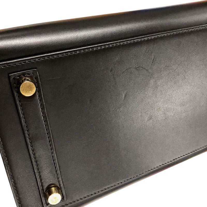 一度短時間使用　HERMES エルメス　パリ　38.5 バーキン 30 セリエ カザック ブラック/ブルーインディゴ/ブルー