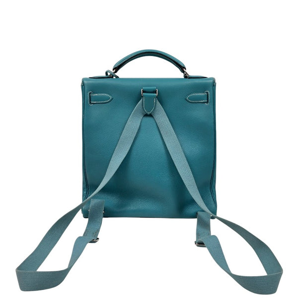 エルメス HERMES ケリーアドGM □C刻 ブルージーン シルバー金具 トゴ レディース リュック・デイパック
