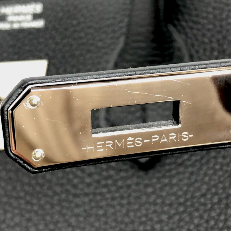 エルメス HERMES バーキン35 B刻 ブラック シルバー金具 トゴ レディース ハンドバッグ