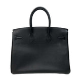 エルメス HERMES バーキン35 B刻 ブラック シルバー金具 トゴ レディース ハンドバッグ