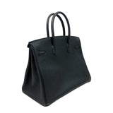 エルメス HERMES バーキン35 B刻 ブラック シルバー金具 トゴ レディース ハンドバッグ