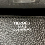 エルメス HERMES バーキン35 B刻 ブラック シルバー金具 トゴ レディース ハンドバッグ