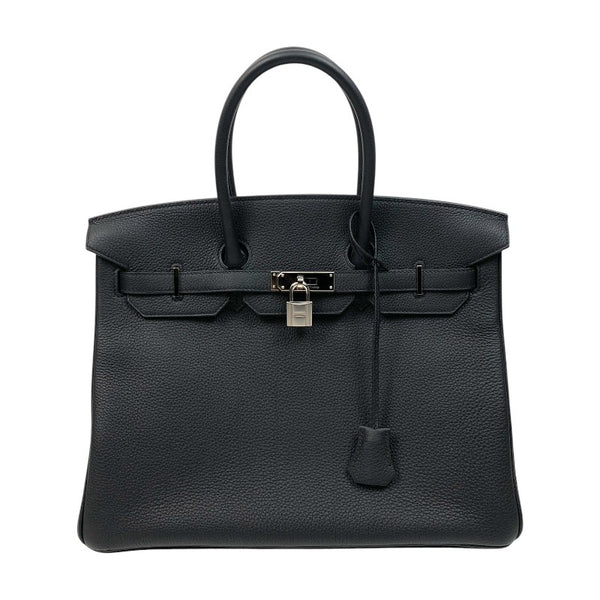 エルメス HERMES バーキン35 B刻 ブラック シルバー金具 トゴ レディース ハンドバッグ