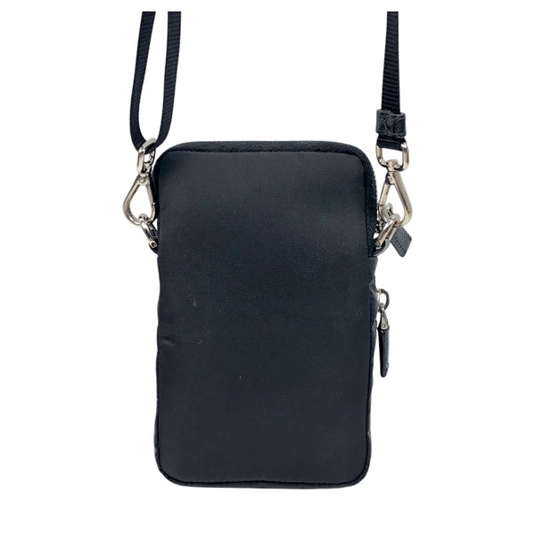 プラダ PRADA Re-Nylon スマートフォンケース ZZT024 ブラック シルバー金具 ナイロン レディース ショルダーバッグ