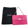 シャネル CHANEL 2.55チョコバーチェーンショルダー ピンク×シルバー金具 スエード レディース ショルダーバッグ