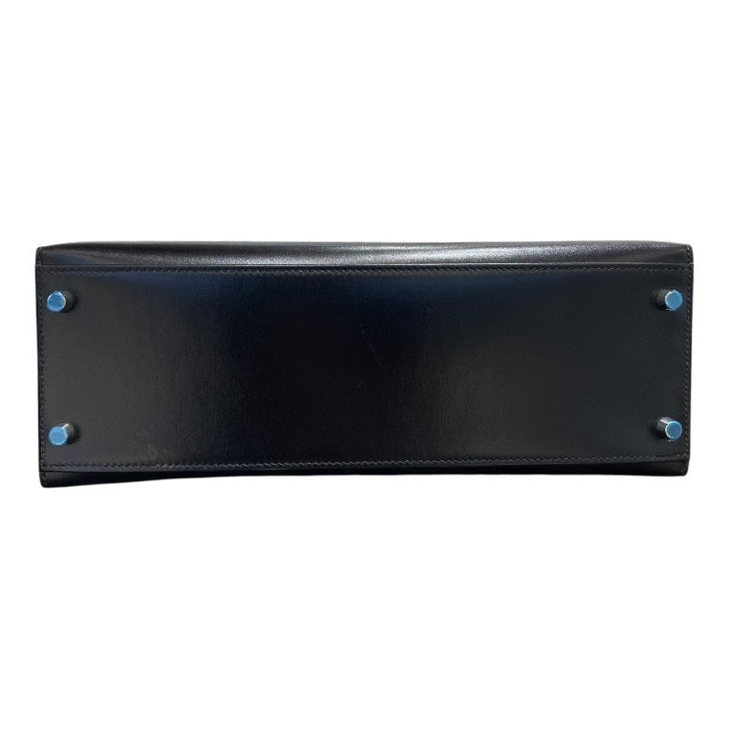 エルメス HERMES ケリー32 □L刻 ブラック シルバー金具 ボックス