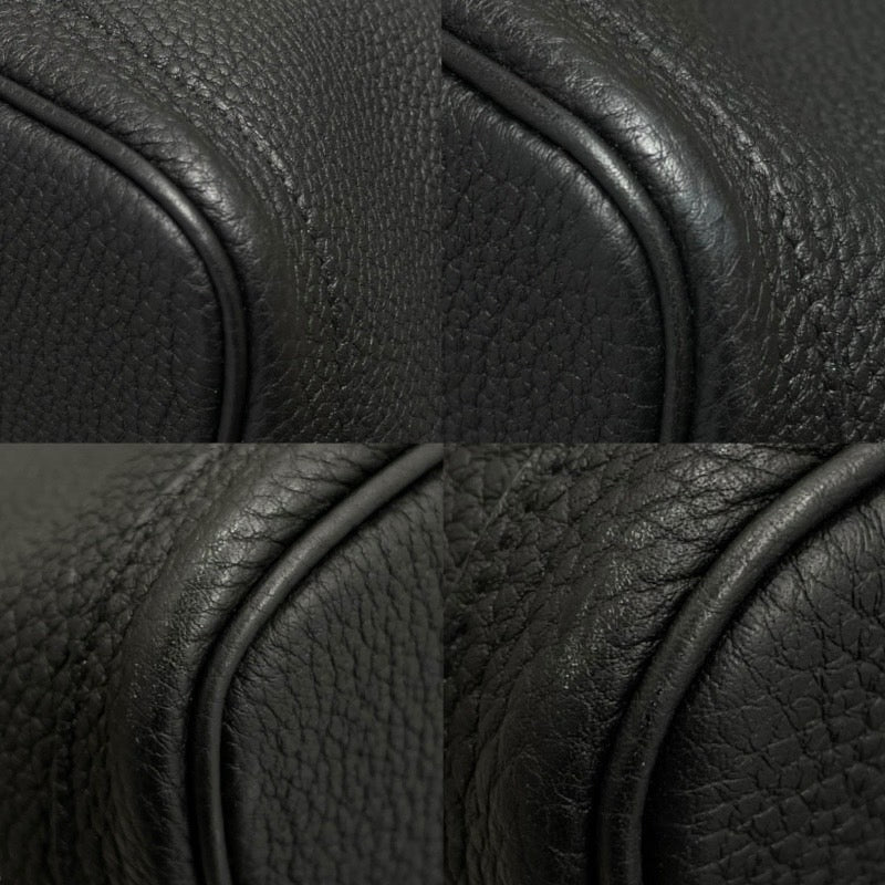 エルメス HERMES ガーデンパーティPM W刻印 ブラック シルバー