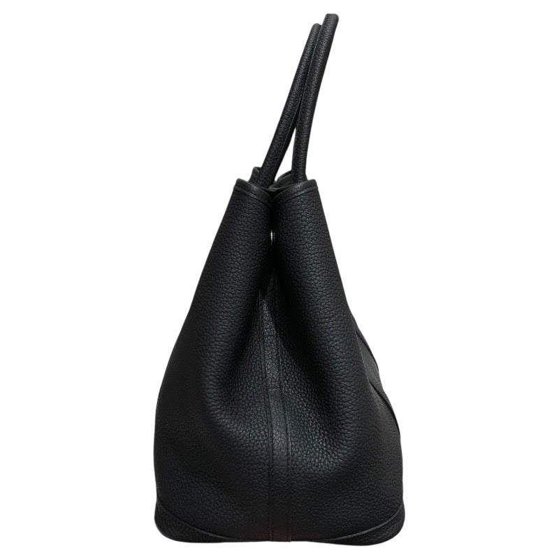 エルメス HERMES ガーデンパーティPM W刻印 ブラック シルバー