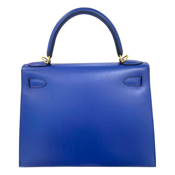 エルメス HERMES ケリー28 Ｄ刻 ブルーエレクトリック・ゴールド金具 タデラクト レディース ハンドバッグ