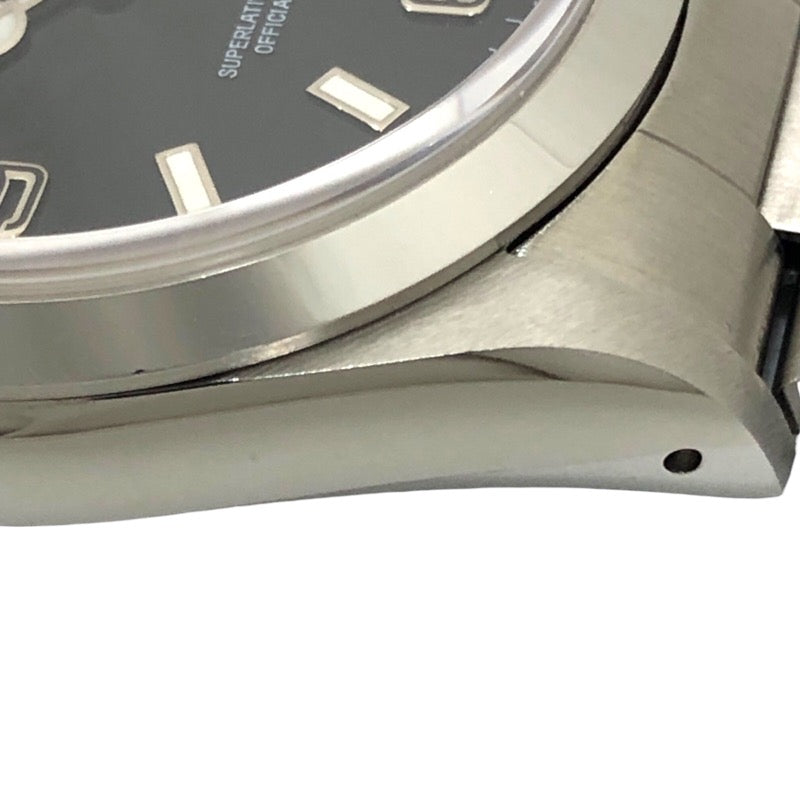 ロレックス ROLEX エクスプローラー1 ブラックアウト ホワイトレター N番 14270 ブラック SS メンズ 腕時計