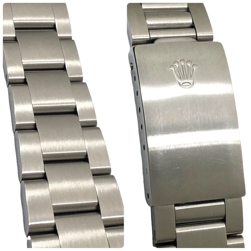 ロレックス ROLEX エクスプローラー1 ブラックアウト ホワイトレター N番 14270 ブラック SS メンズ 腕時計
