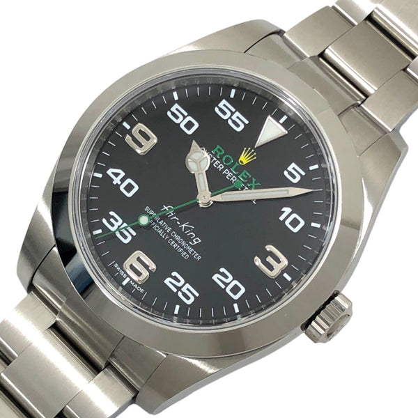 ロレックス ROLEX エアキング ランダムシリアル 116900 ブラック SS 自動巻き メンズ 腕時計