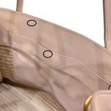 プラダ PRADA モノクローム 2WAY ハンドバッグ 1BA155 ピンクベージュ サフィアーノレザー レディース ハンドバッグ