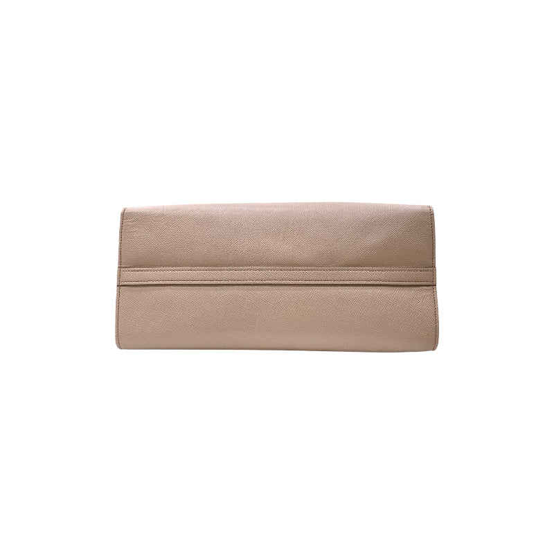 プラダ PRADA モノクローム 2WAY ハンドバッグ 1BA155 ピンクベージュ サフィアーノレザー レディース ハンドバッグ