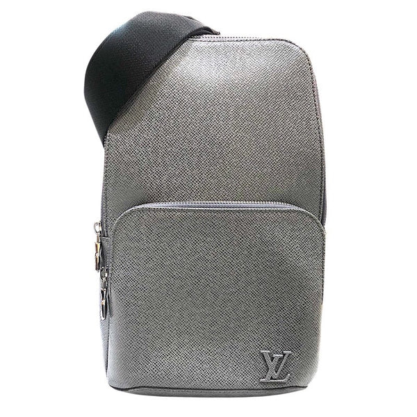 ルイ・ヴィトン LOUIS VUITTON アヴェニュ・スリングバッグ M30801 グレー カーフ タイガ メンズ ショルダーバッグ
