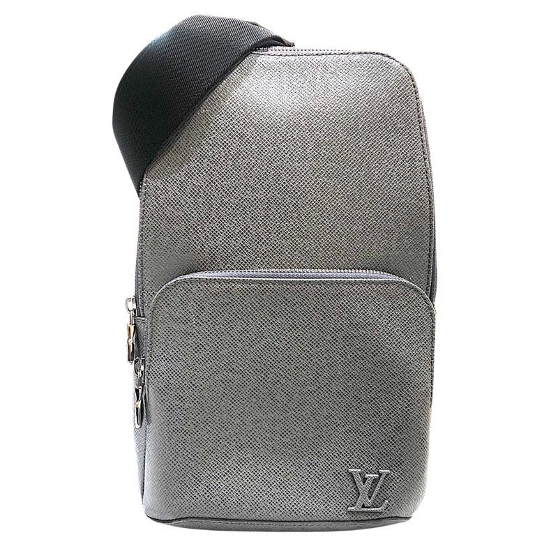 ルイ・ヴィトン LOUIS VUITTON アヴェニュ・スリングバッグ M30801 グレー カーフ タイガ メンズ ショルダーバッグ